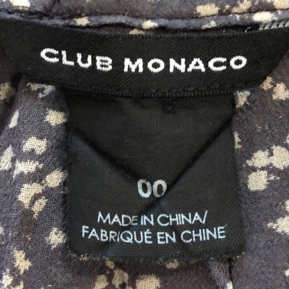 Like new! - CLUB MONACO Balloon Sleeve Floral Print Peasant  Mini Dress - Picture 3 of 6